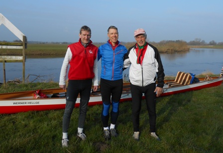 2016 37. Hochwasserrallye v. l. Axel Witte Jens Hoffmann Dieter Meineke