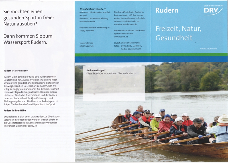 2016 Flyer Dt. Ruderverband  Rudern Seite1